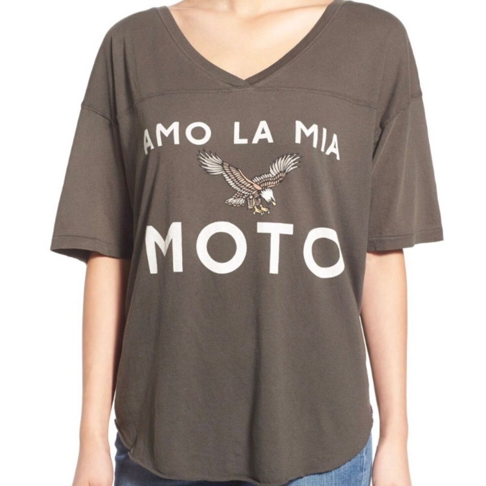 Wildfox Tunic Tee - Amo La Mia Moto